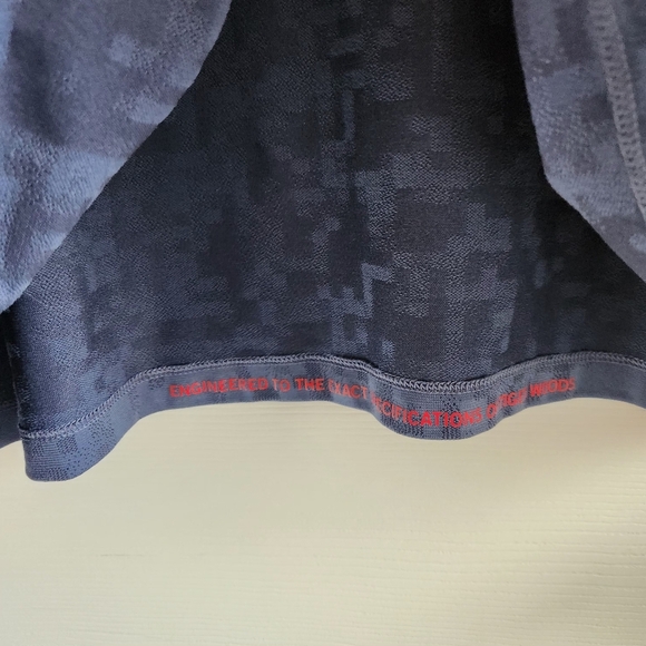 Tiger Woods Nike XL Dri-Fit Blue Golf Polo Stretch Short Sleeve Digital Camo - Picture 7 of 9